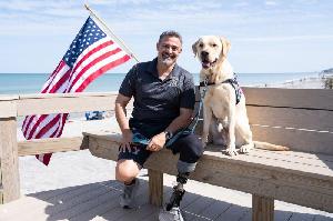 John and Service Dog Randall