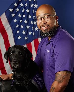 Sean Brown and Service Dog Nick
